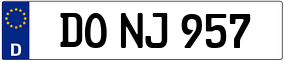 Trailer License Plate